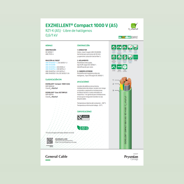 Fichas técnicas General Cable